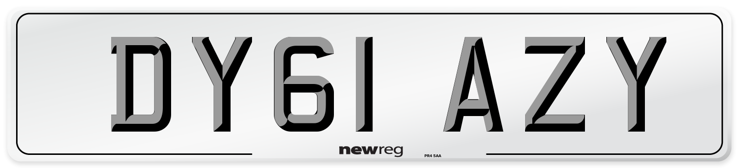 DY61 AZY Number Plate from New Reg